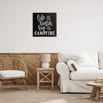 Better By Campfire Canvas Wall Art by Stephanie Dicks
