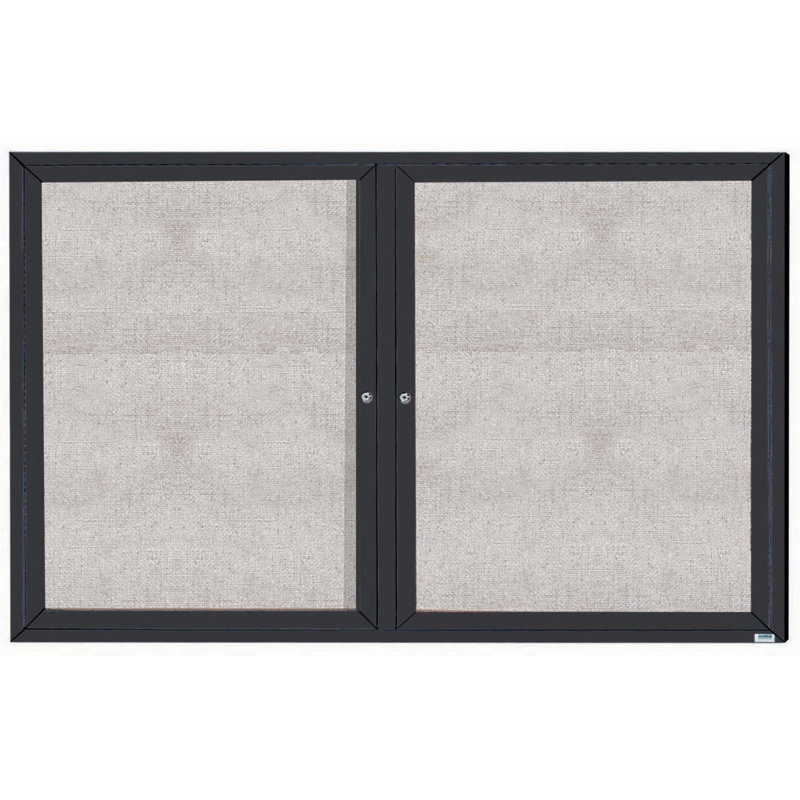 Tableau d'affichage mural extérieur pour l'extérieur, Aluminium anodisé bronze, Deux, 48 po x 72 po