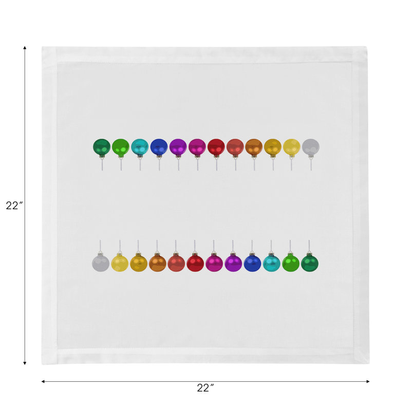 Merry Everything No Writing I Cotton Sateen Dinner Napkins