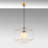 1 - Light Gold/Black Geometric Pendant
