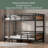 Metal Bunk Bed/Metal Loft Bed,Separable Bunk Beds,With Raised Security Fence-184640701-184640640