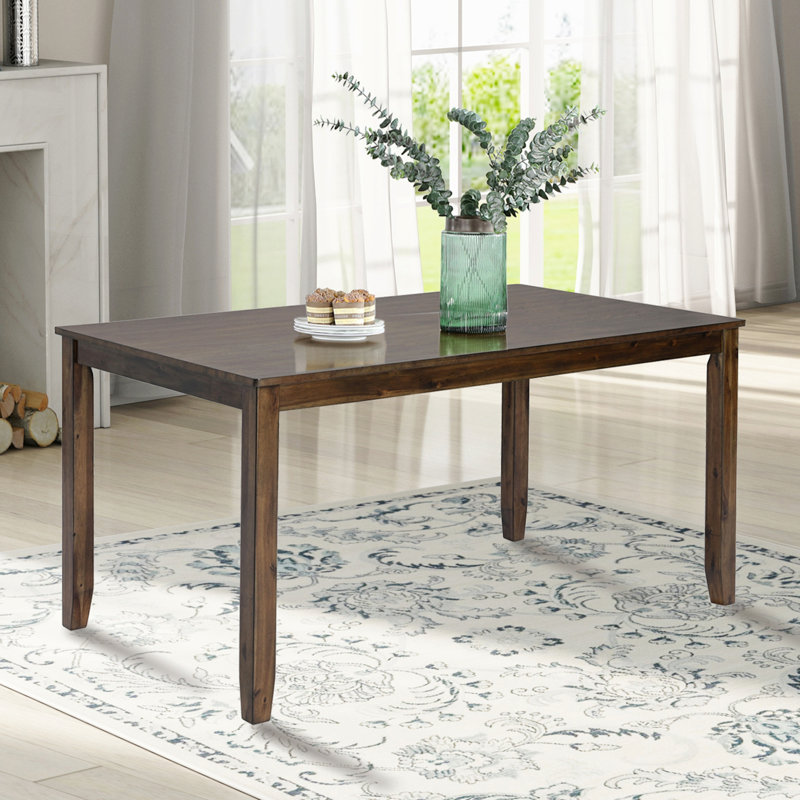 Table de salle à manger en bois, table de cuisine pour petits espaces, table de salle à manger pour 4 personnes