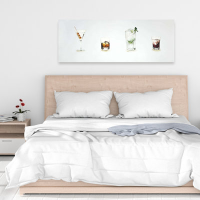 Toile de cocktail rétro | Décoration murale maison - gastronomie