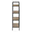 Bibliothèque, bibliothèque, 4 niveaux, H 48 po, bureau, métal stratifié, contemporain, moderne-126815725