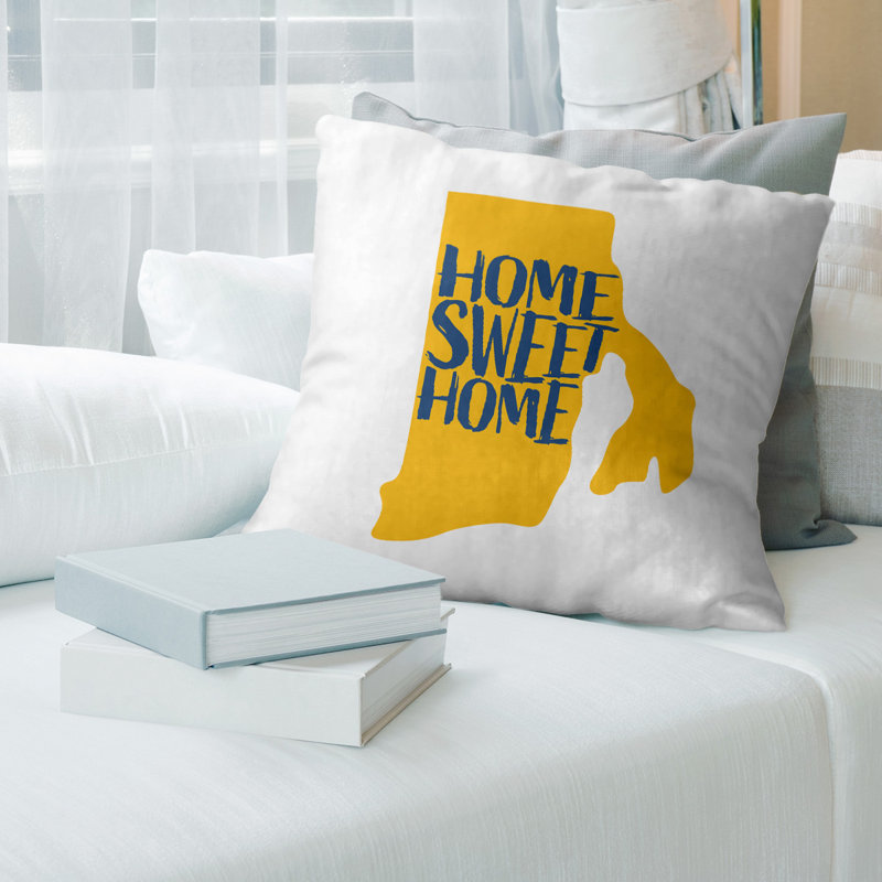 Housse de coussin nouvelle hampshire home, 26 po x 26 po, New Jersey, Jaune