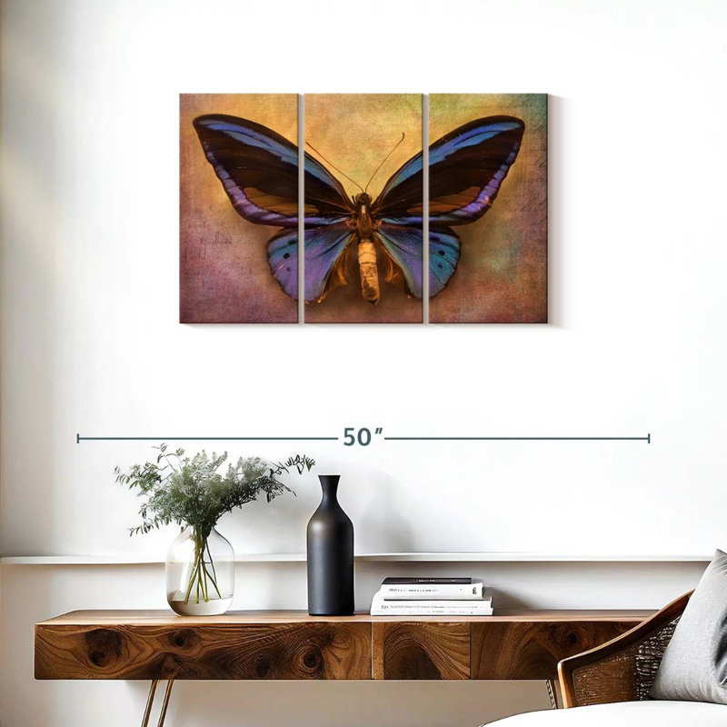 Purple Butterfly, 20" H x 33" W