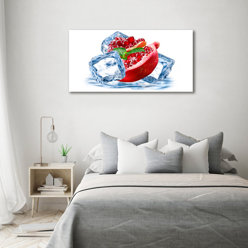 Pomegranate With Ice - Print, Canvas, 70cm H x 140cm W x 2cm D