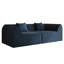 Canapé-lit compressé en mousse à mémoire de forme avec coussin rectangulaire 2 places pour chambre à coucher, chambre d'amis, dortoir bleu-151201597