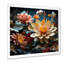 «Colorful Garden Bouquet Mosaic I - Plants», reproduction d'art sur toile-97188648-97188651