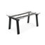 Levante Glass Extendable Table with Wooden Legs-1641701551-1685829128