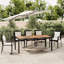Lotoya Rectangular Wicker Outdoor Dining Table , 190cm cm W 90cm cm D-1095385541-1130275492