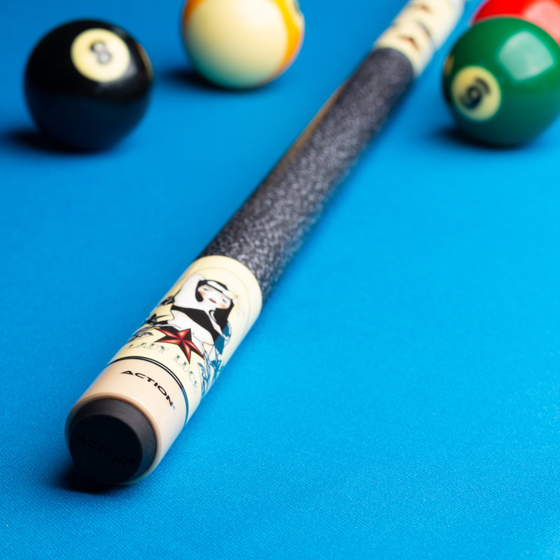 Action ADV81 Adventure Pool Cue Billiard Stick Billiards Cues, 21 oz.