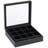 Beechwood Tea Chest with Window, 12 Compartments