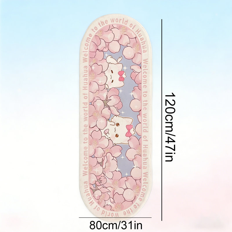 Area Rugs,Cute Carpet Super Soft Area Rugs Cute Cartoon Kitten Face Pattern Bedroom Mats，Luxury Shaggy High Absorbent and Anti Slip (31in*47in)