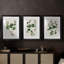 «Forest Foliage on Linen I», reproduction encadrée sur mesure de qualité supérieure - 3 pièces-438921449-438921445