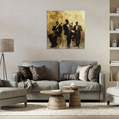 Toile abstraite Golden Era Musisans, design par Marta Wiley