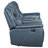 Blue Motion Reclining Loveseat With Console