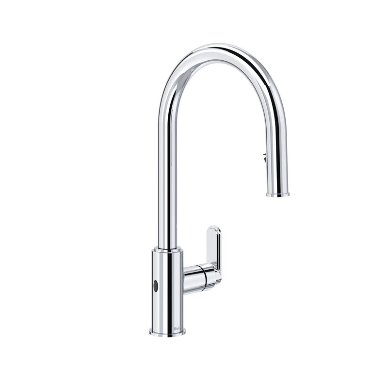 Arca Pull-Down Touchless Kitchen Faucet With C-Spout, Chrome