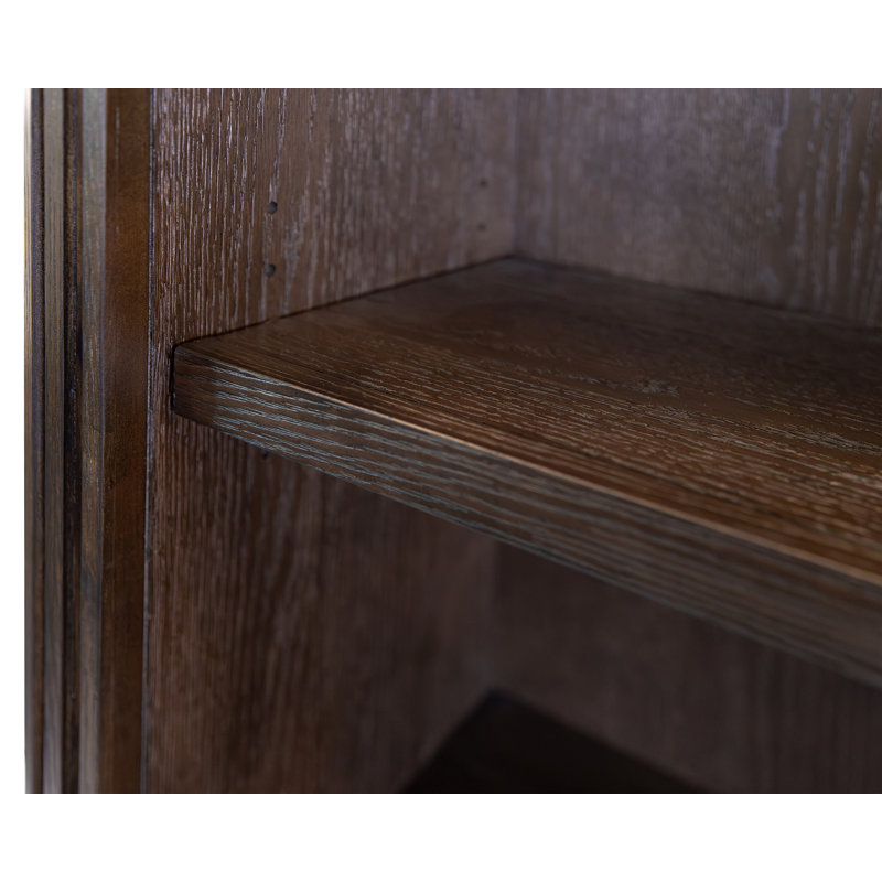 Passerine Executive Open Bookcase, Fully Assembled, Brown