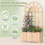 Wood Raised Garden Bed-129220775