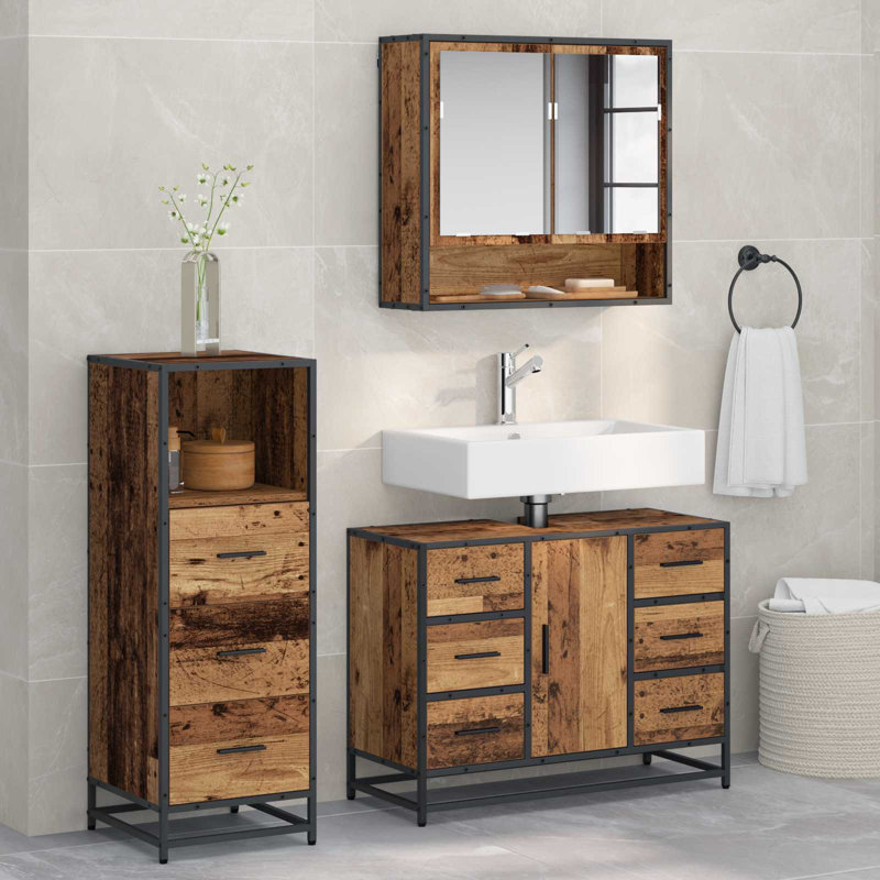 Vanity & Mirror Set