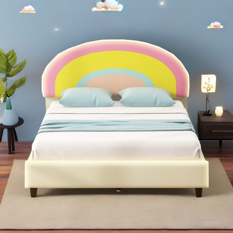 Lit plateforme simple tapissier, Simple