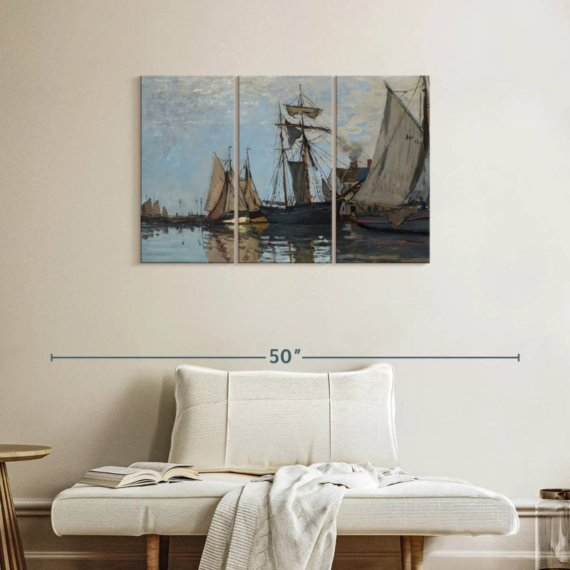Le port de Honfleur, H 24 po x l 38 po