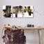 «Bold Black Brushstrokes Golden Distress Accent» par Alex Wise - ensemble de 3 impressions-1373254340-1373254339