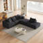 Ensemble de canapé modulaire modulaire en forme de L de 132 po avec 6 coussins-760450898