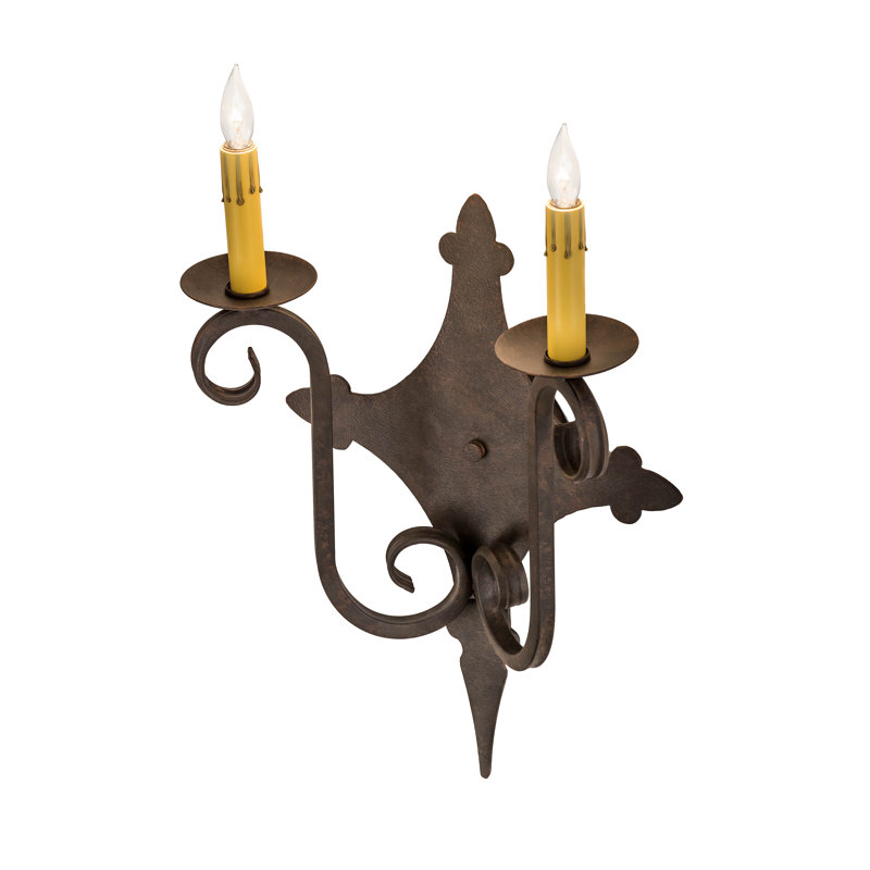 Lampe murale bougie 2 lumières Grindle, Épice cajun