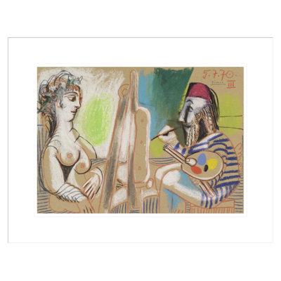 «Painter and Model III» par Pablo Picasso, impression giclée sur cadre