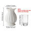 Vase moderne en céramique pour décoration intérieure - vase décoratif de 7,8 pouces pour fleurs, centre de ferme, décoration de table de mariage et de salon