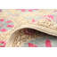 Tapis unique en laine noué à la main style kaki clair / rose des années 2010 de 6 pi 2 po x 9 pi 4 po Tayyibah