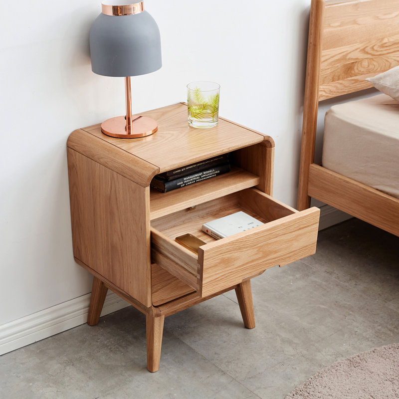 Armoire de chevet en bois massif Pure