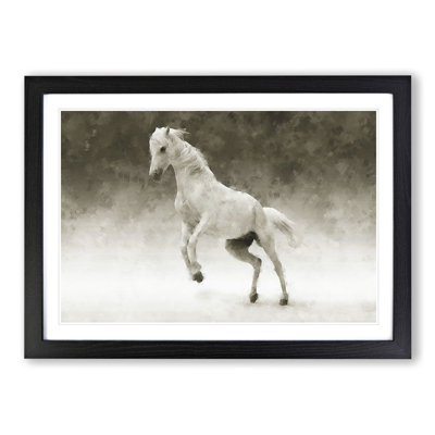 White Horse Vol.1 Painting - Picture Frame Graphic Art