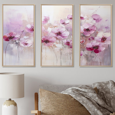 Ensemble d'art mural Fuschia