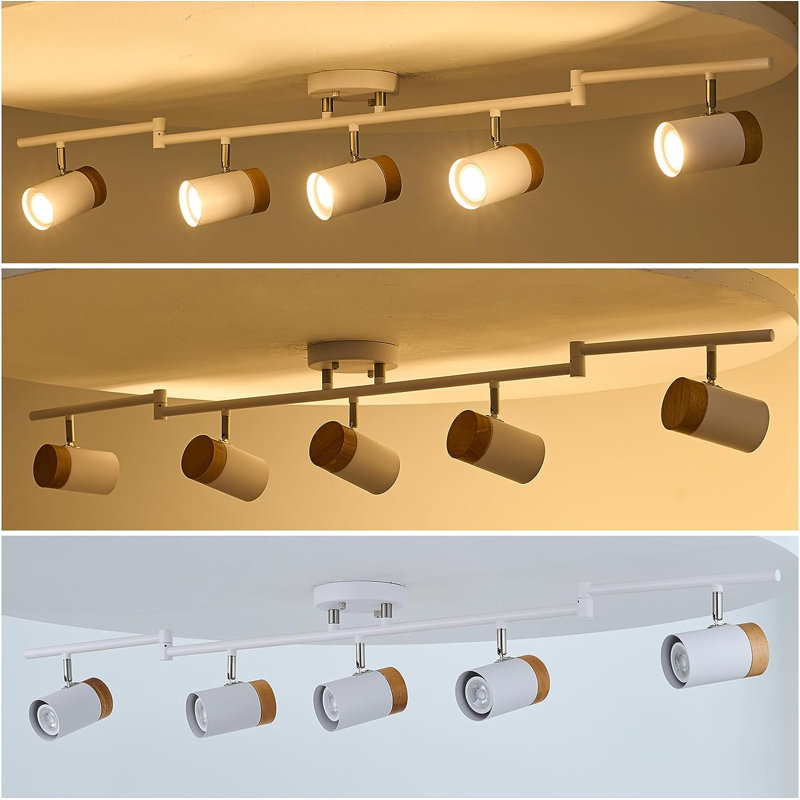 49.6'' 5 -Light Swing Arm Track Track Kit with Adjustable Head, 5-Light