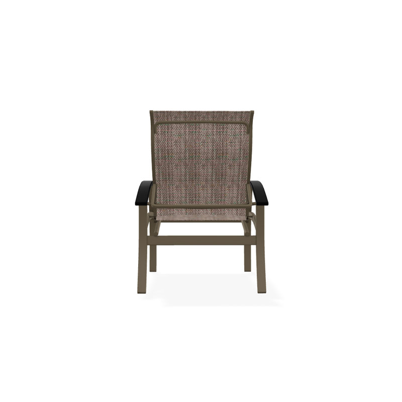 Chaise de patio Askar, Bois de plage texturé, Noir, Taupe Harper Sunbrella®
