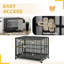 Cage pour chien en acier avec roulettes Tucker Murphy ™-876841284-876841285