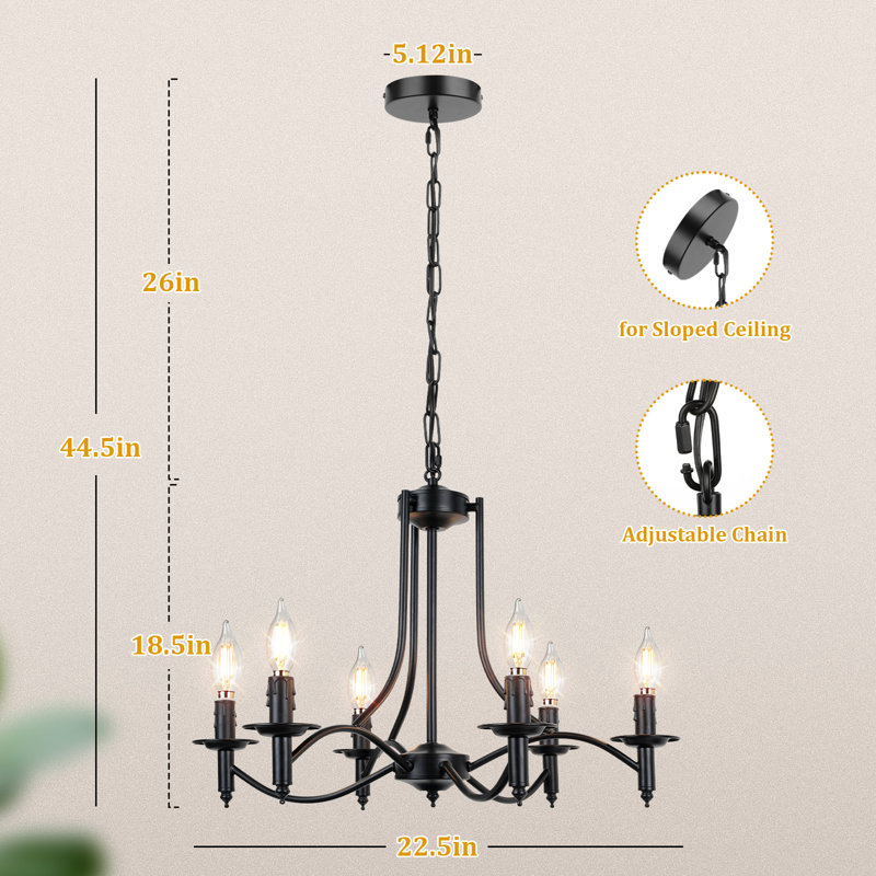 Tandi 6 - Light Empire Chandelier