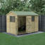 Beckwood 7 ft. 4 in. W x 9 ft. 10 in. D Solid Wood Apex Garden Shed