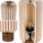 Lankford 15.75" Modern Minimalist Paper Pleated Column Accent LED Table Lamp-1042833494