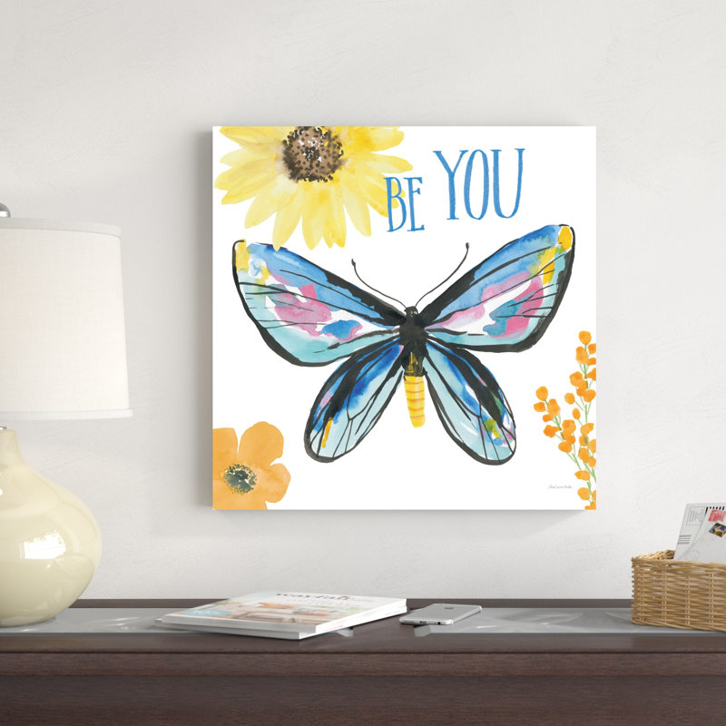 Magnifique papillon bleu III, H 20 po x l 20 po x P 1,25 po