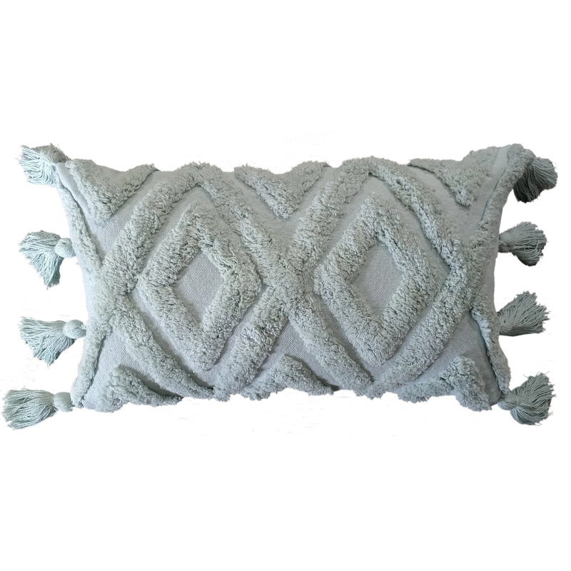 Abstract Rectangle Cushion, Mint