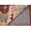 Tapis de salon multicolore en laine Kilim 7 x 9