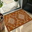 Tapis de sol géométrique tribal 47" x 31" pour entrée