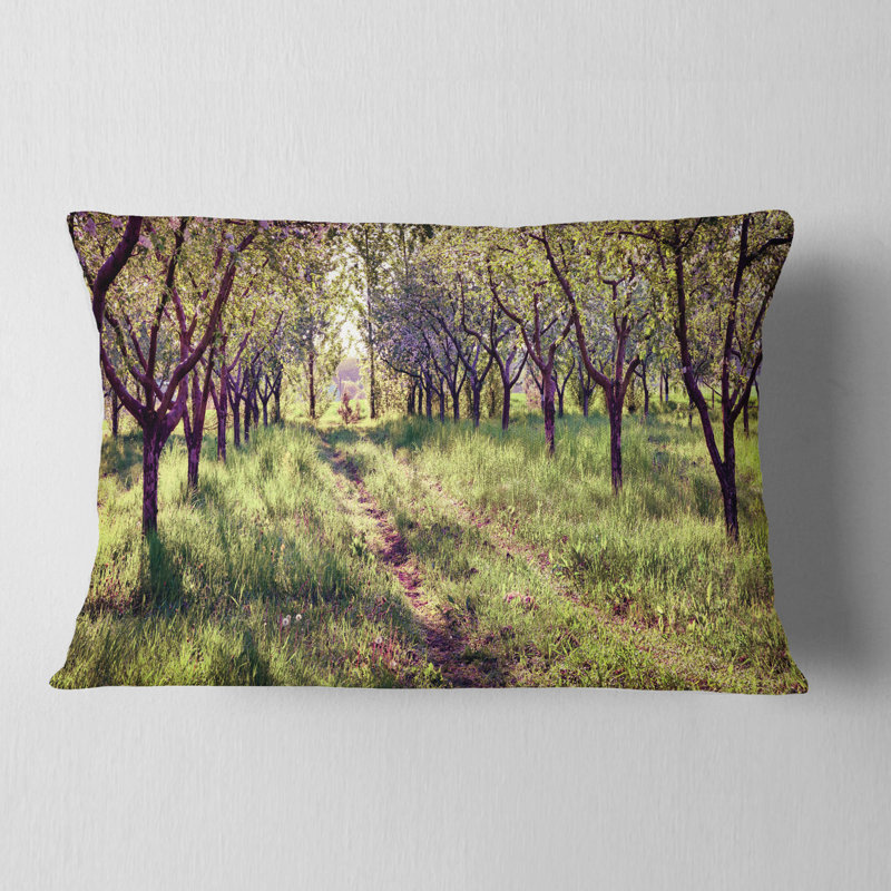 Coussin Blossom Apples Garden, Rectangulaire, 12 po x 20 po