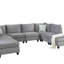 Canapé modulaire en velours 8 pièces