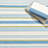 Daphne Stripe French Blue Handwoven Cotton Rug-98730291