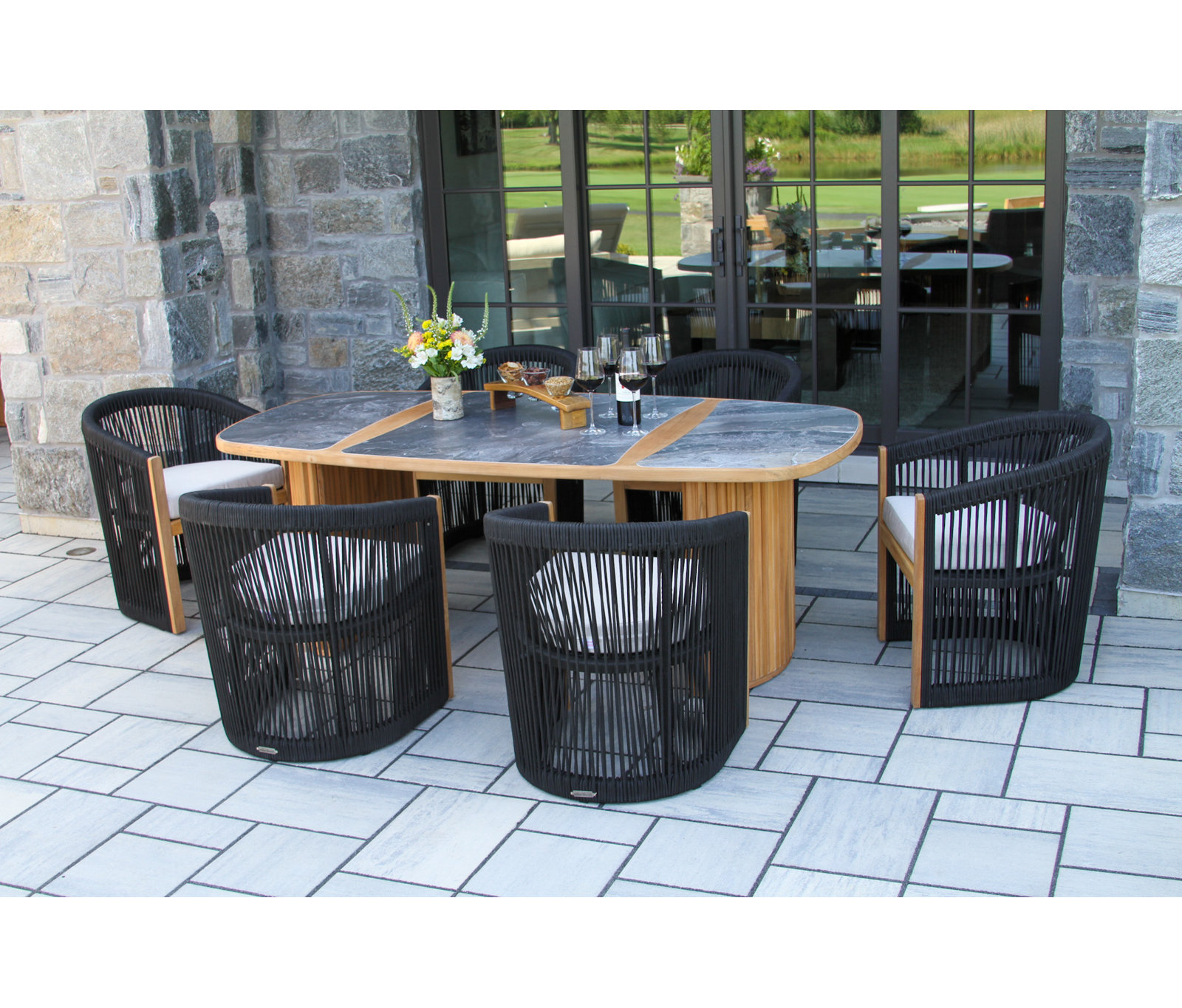 Aniston 40" Sunbrella® Patio Dining Set